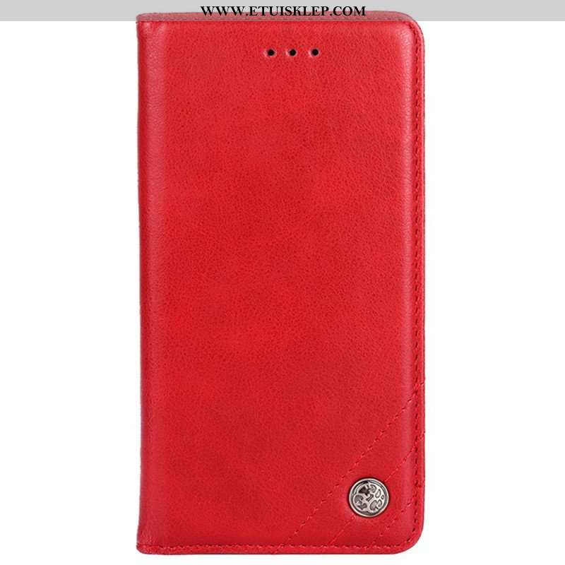 Etui Na Telefon do Samsung Galaxy A53 5G Etui Folio Stylowy Skórzany Nit